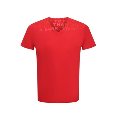 Maison Margiela Cotton T-shirt In Red