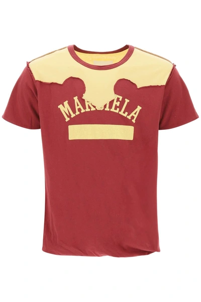 Maison Margiela Logo Print T-shirt In Multi-colored