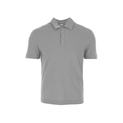 Malo Cotton Polo In Gray