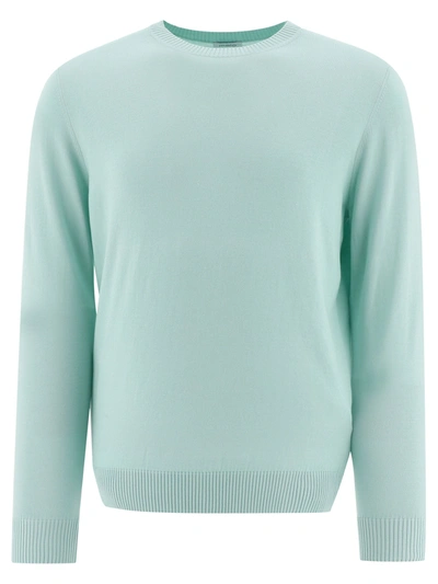 Malo Ribbed Sweater In Green