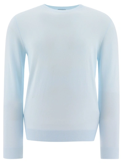 Malo Ribbed Sweater In Blue