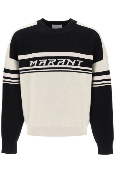 Marant Colby Cotton Wool Sweater In Mixed Colours