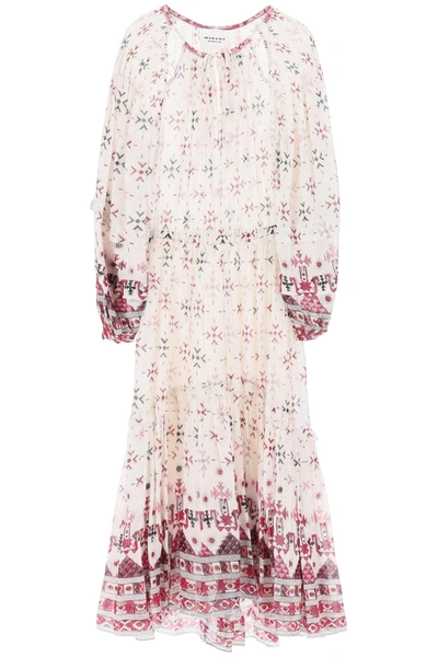 Isabel Marant Étoile Fratela-ge Print Long Sleeve Maxi Dress In Multi