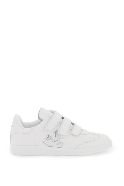Marant Etoile Isabel  Beth Leather Sneakers In White