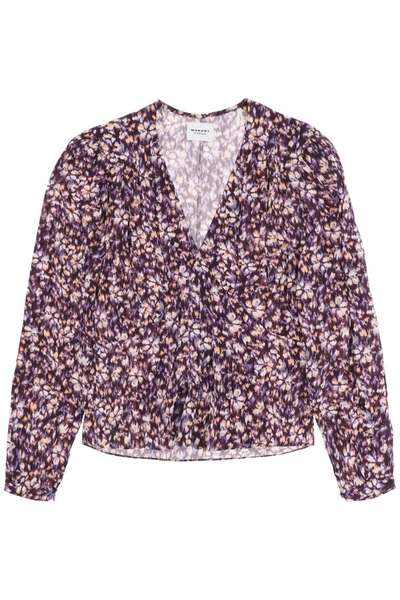 MARANT ETOILE ISABEL MARANT ETOILE EDDY FLORAL CREPE BLOUSE