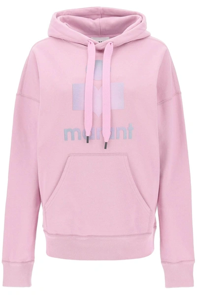 Marant Etoile Mansel Logo-print Hoodie In Pink