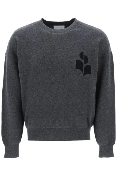 Marant Wool Cotton Atley Sweater In Charcoal