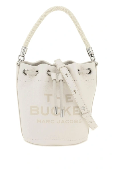 Marc Jacobs 'the Leather Bucket Bag' In White