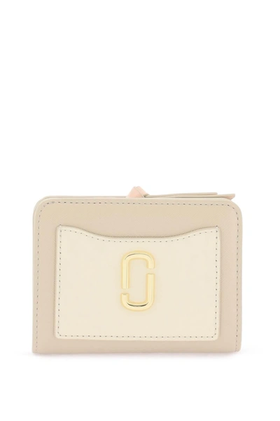 Marc Jacobs The Utility Snapshot Mini Compact Wallet In Beige