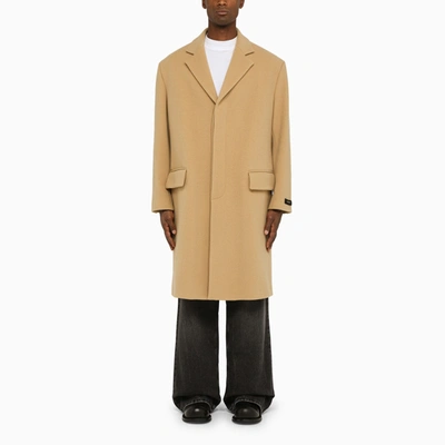 Marni Button-down Single-breasted Coat In Beige