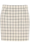 Marni Checked Wool-jacquard Mini Skirt In Multi