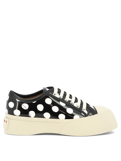 Marni Sneakers In Patent Leather In Black