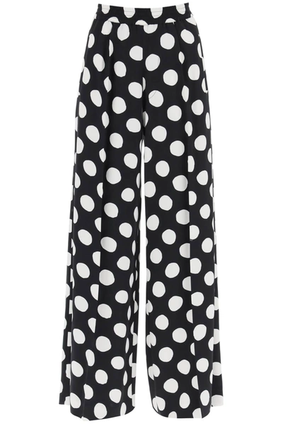 Marni Polka-dot Wide-leg Trousers In Multicolor