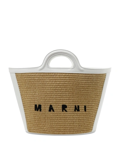 Marni Tropicalia Handbag In Sand