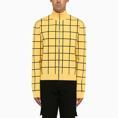 Marni Men's Windowpane Track Jacket In Maize