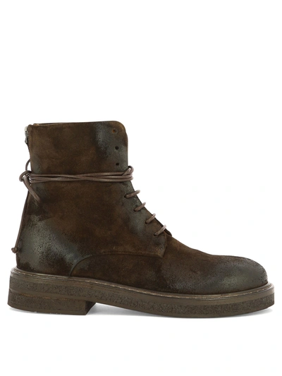 Marsèll Parrucca Leather Lace-up Boots In Brown