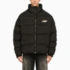 MARTINE ROSE MARTINE ROSE BLACK DOWN JACKET WITH LOGO