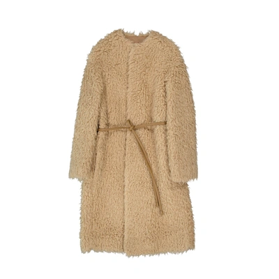 Max Mara Studio Bosso Coat In Brown