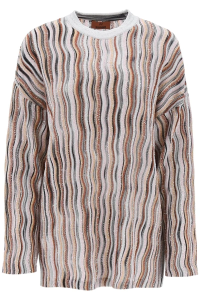 Missoni Lurex-detail Drop-shoulder Jumper In Multicolor