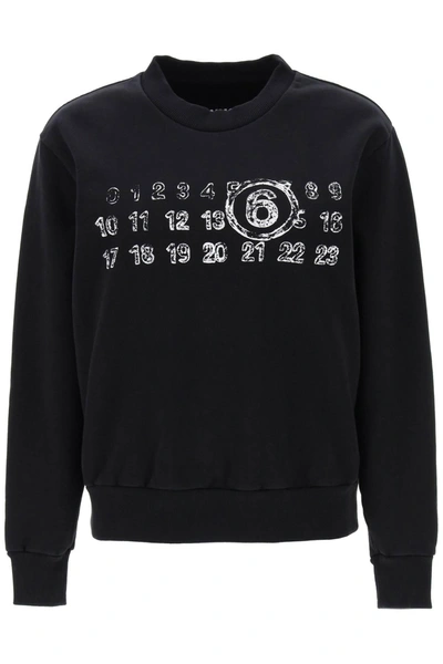 Mm6 Maison Margiela Sweatshirt In Black