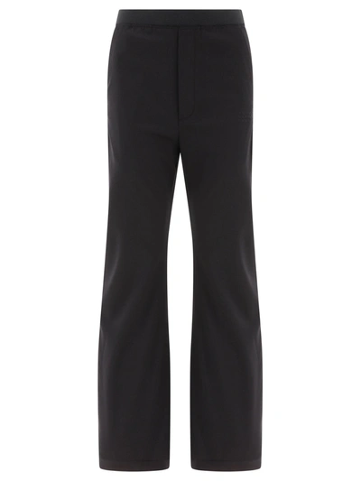 Mm6 Maison Margiela Pleated Formal Pant In Nero