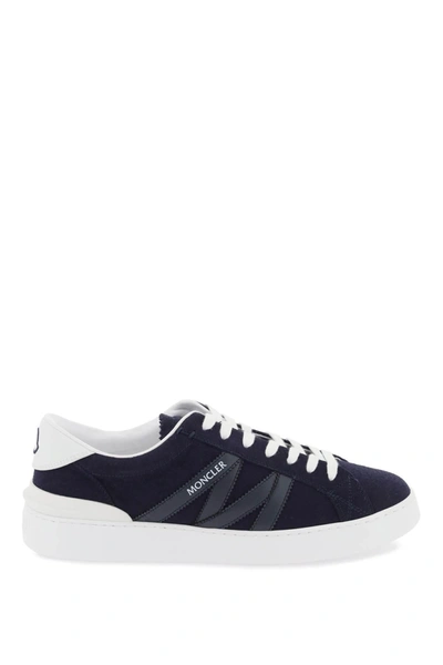 Moncler Monaco Eco Sustainable Sneakers In Navy