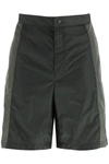 MONCLER MONCLER BORN TO PROTECT PERFORATED NYLON SHORTS