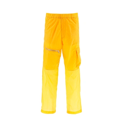 Moncler Genius Hot Lightweight Cady Trousers In Yellow