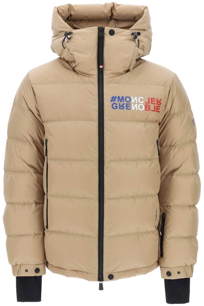 Moncler Grenoble Isorno Down Jacket In Brown