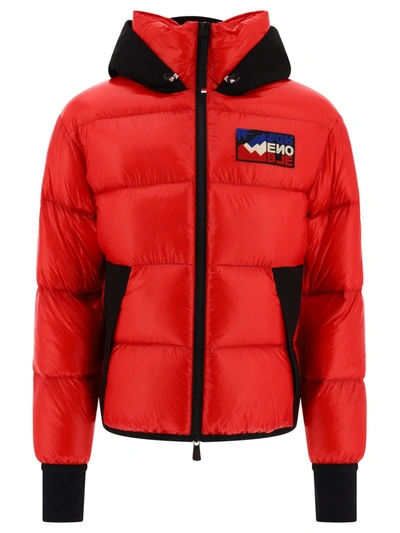 Moncler Marcassin Down Jacket In Red