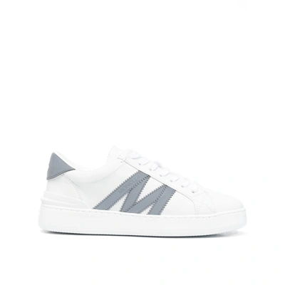 Moncler Woman Sneakers White Size 11 Textile Fibers