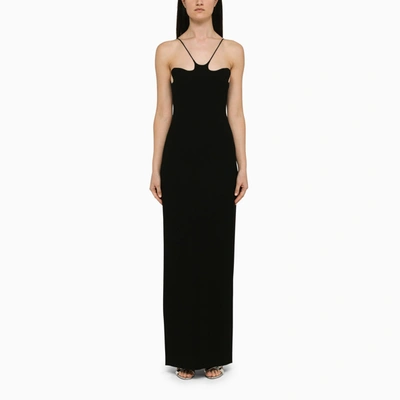 Monot Mônot Black Long Dress With Slit