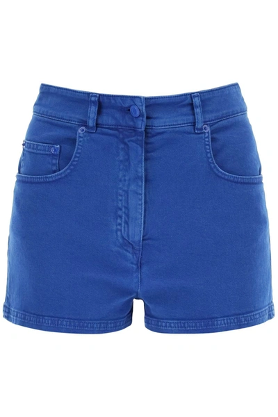 MOSCHINO MOSCHINO GARMENT DYED DENIM SHORTS