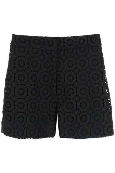 Moschino Lace Shorts In Black