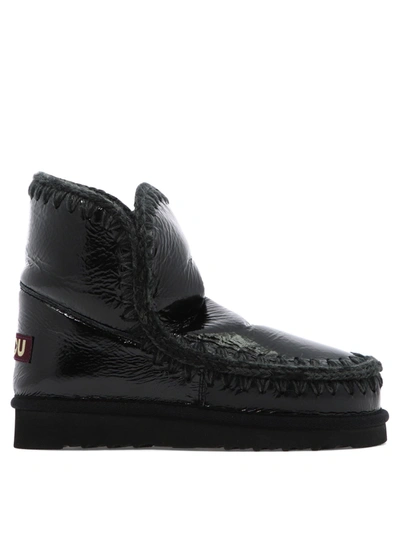 Mou Eskimo 18 Ankle Boots In Nero