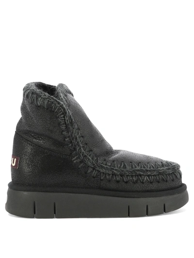 Mou Eskimo 18 Bounce Ankle Boots In Black
