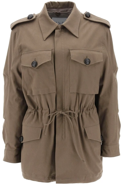 Mvp Wardrobe Bigli Cotton Field Jacket In Khaki