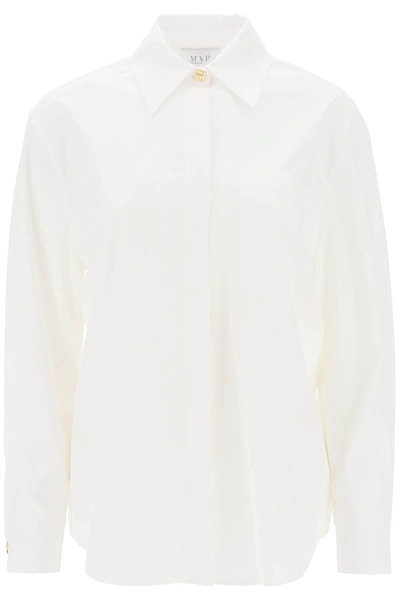Mvp Wardrobe Matteotti Cotton Shirt In White