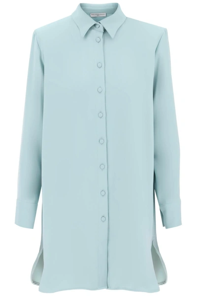 Mvp Wardrobe 'westmont' Mini Shirt Dress In Light Blue
