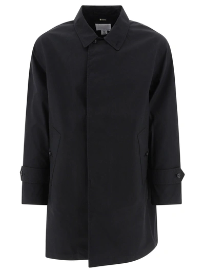 Nanamica "gore-tex Soutien Collar" Rain Coat In Black