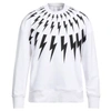 Neil Barrett Man Sweatshirt White Size S Cotton, Polyester