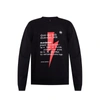 Neil Barrett Thunderbolt Printed Sweatshirt In Black