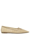 Nensi Dojaka Mesh Overlay Pointed-toe Ballet Flats
