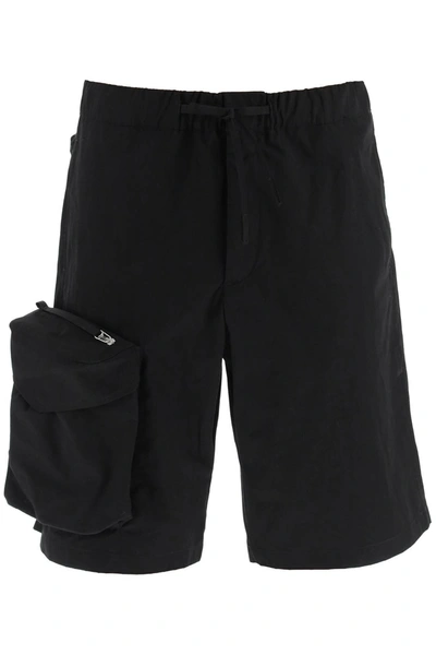 Oamc Oversized Shorts With Maxi Pockets In Black