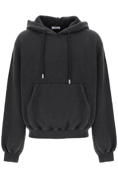 Off-white Back Arrow Super Moon-printed Hoodie In Black