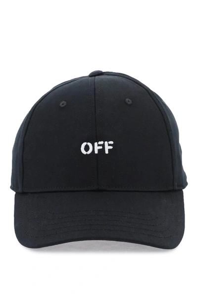 Off-white Off White Baseball Cap With Logo In Black