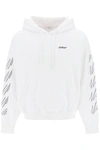 OFF-WHITE OFF WHITE HOODIE WITH CONTRASTING TOPSTITCHING