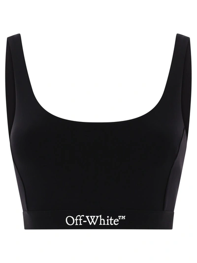 Off-white Off White Logobrand Top In Black
