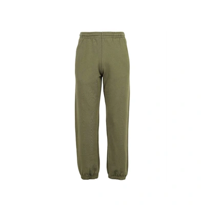 Off-white Cotton Pants In Green