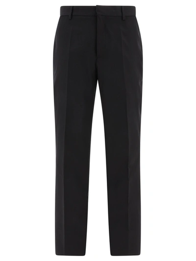 Off-white Off White Ow Wool Trousers In Black